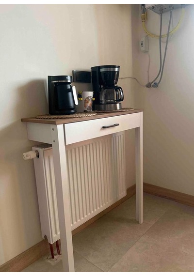 Kahve Köşesi Üstü Ceviz Renk 80 X 30 X 92 Atlantik Çam - Beyaz Kahve Köşesi Üstü Ceviz Renk 80 X 30 X 92 Atlantik Çam - Beyaz