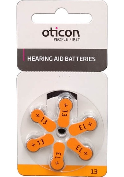 Oticon İşitme Cihazı Pili 6Lı No13 Toplam 5X6 30 Adet