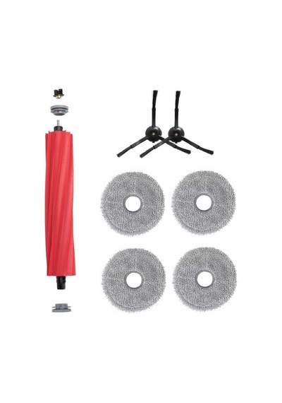 Roborock Qrevo Uyumlu 1 Adet Ana Fırça 2 Adet Yan Fırça 4 Adet Mop