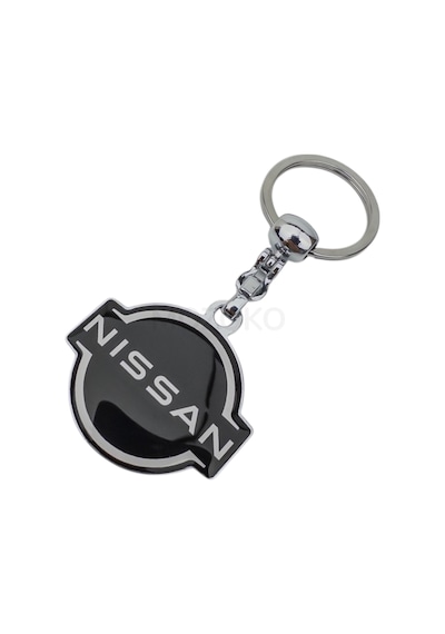 Yüksek Kaliteli Nissan Logolu Damla Baskılı Şık Hediyelik Araç Anahtarlığı