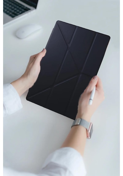 Galaxy Tab S9 Ultra 14.6 İnç Uyumlu Fuchsia Kalemlikli Mars Tablet Kılıfı Kapaklı Kılıf