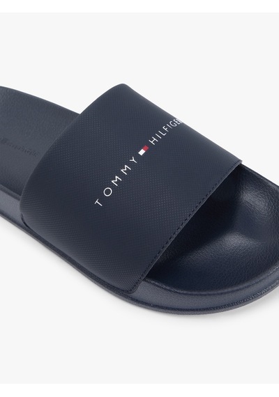 Tommy Hilfiger Core Tommy Hılfıger Pool Slıde Erkek Mavi Terlik - Fm0fm05799