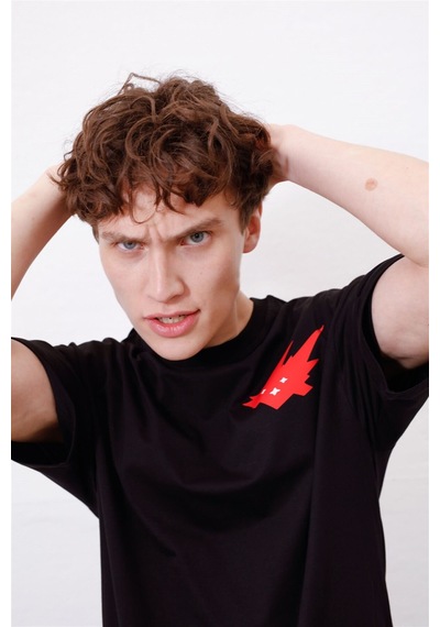 Flood Of Style Unisex Cacti Travis Scott Siyah Tshirt