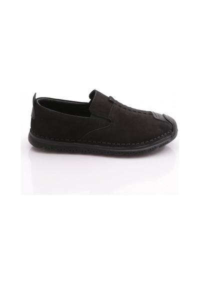 Dgn 9861 Erkek Comfort Ayakkabi Siyah Nubuk Siyah