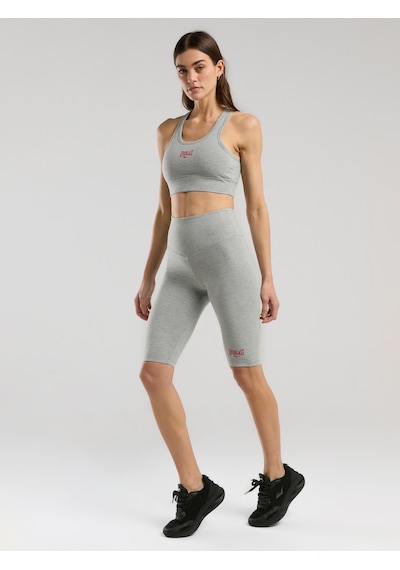 Everlast Ever Essentials Gri Melanj Kadın Biker Tayt Gri Melanj