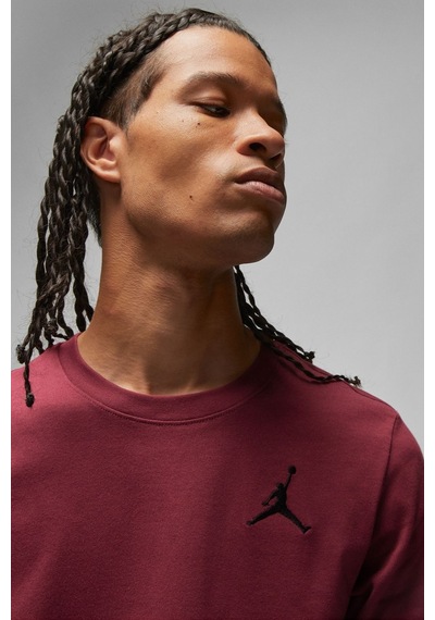 Nike Air Jordan Jumpman Ss Crew Mens Erkek Günlük Tişört Bordo