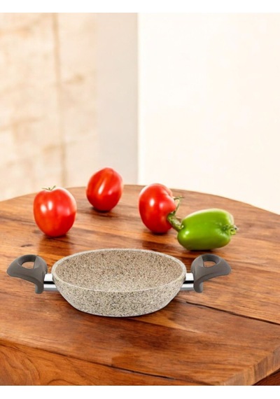 Falez Creamy Granit Tava Sahan 18 Cm siyah
