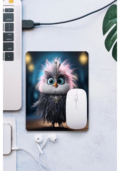 Sonictouch Süslü Tavuk Pürüzsüz Yüzey Kaymaz Taban Dikişsiz Kenar Gamer Oyuncu Mouse Pad 19x23cm Mousepad