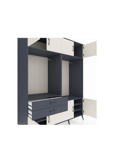 Kronos Gardrop 7 Raflı 2 Çekmeceli 2 Askılı 176x59x221 Antrasit-aytaşı/antrasit Aytaşı/antrasit Kronos Gardrop 7 Raflı 2 Çekmeceli 2 Askılı 176x59x221 Antrasit-aytaşı/antrasit Aytaşı/antrasit