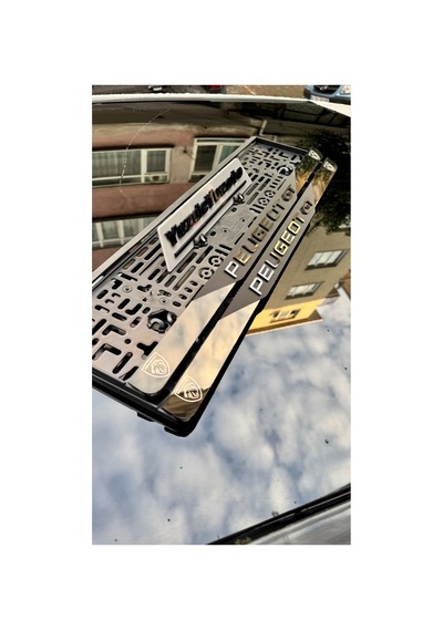 2 Adet Premium Pleksi Koku Hediyeli Peugeot Gt Uyumlu Plakalık - 804705541