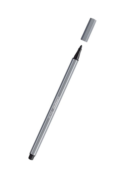 Stabilo Pen 68 Fineliner Kalem Koyu Gri