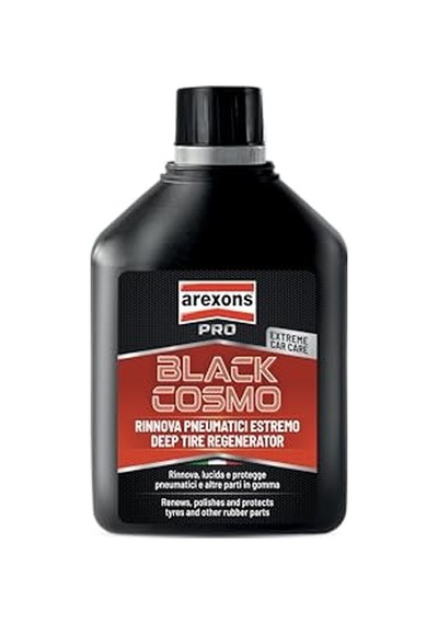 Car Care Pro Black Cosmo - Extreme Lastik, Lastikleri Ve Kauçuk Parçalarını Yeniler, Cilalar Ve Muhafaza Eder, Yağs