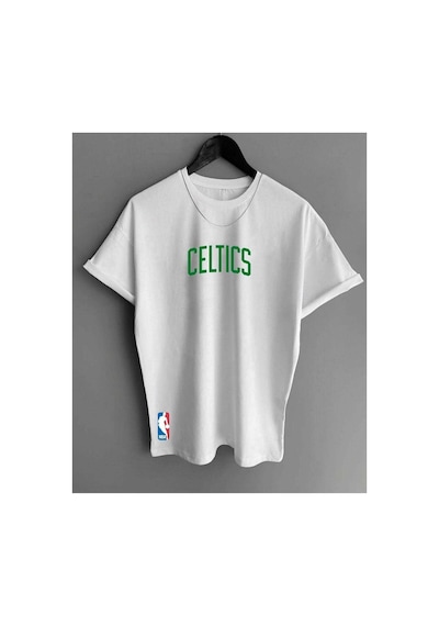 Blackjack Giyim Blackjackgiyim Erkek Beyaz Celtic Baskı Oversize Tshirt Beyaz