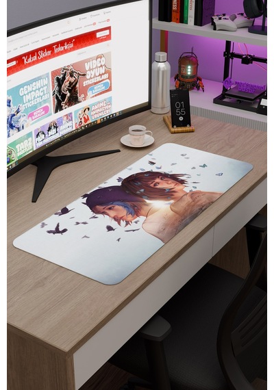 Life İs Strange Kaymaz Dikişli Kauçuk Oyuncu Mousepad V3 - 70x30 Xl Gaming Mouse Pad Fare Altlığı