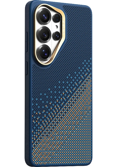 Galaxy S26 Ultra Uyumlu Kılıf M-safe Şarj Özellikli Raptic Aramid Skin Dual Serisi Kapak Lacivert Lacivert