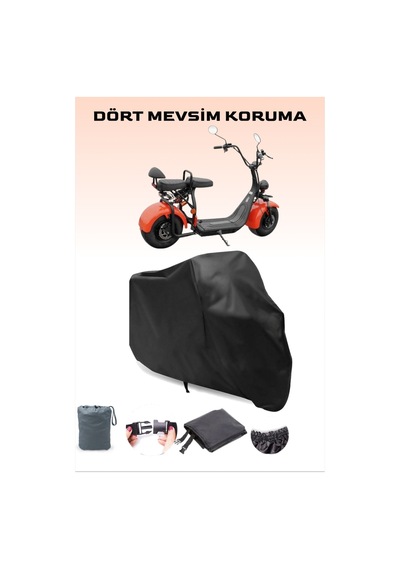 Siyah Elektrikli İki Tekerlekli Motosiklet Volta Yide Se03 Uyumlu Motor Brandası, Tam Koruma