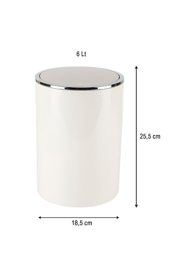 Primanova Lenox Çöp Kovası 6 Lt Bej E35 M-e35-09 Genel