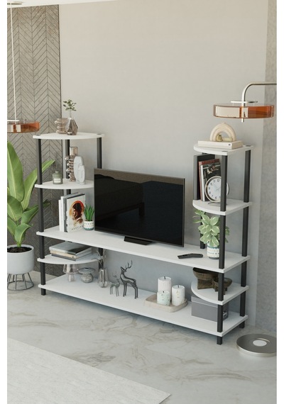 Neoline 150 Cm Tv Ünitesi Çok Raflı Modern Tv Sehpası - Beyaz Beyaz Neoline 150 Cm Tv Ünitesi Çok Raflı Modern Tv Sehpası - Beyaz Beyaz