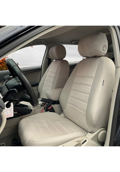 Audi A3 Uyumlu Araca Özel Oto Koltuk Kılıfı 158485 Deri Bej/taytüyü Bej