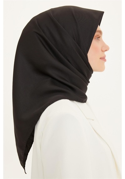 Armine Düz Twill Eşarp - Siyah 1075 - Siyah 1075