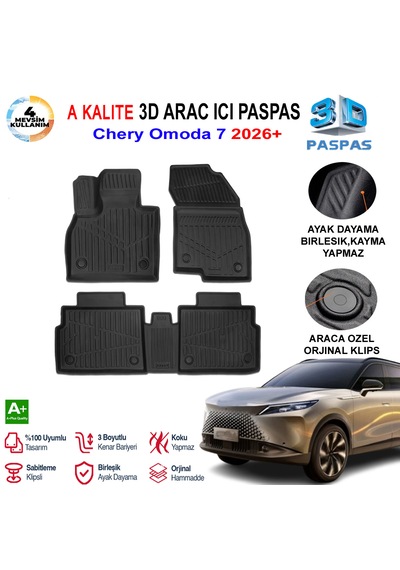Chery Omoda 7 3d Paspas Havuzlu Pro 2026 Sonrası