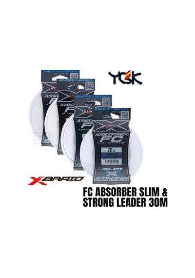 Ygk X021absorber Slim Fc 30m Fluorocarbon Misina 0,373mm