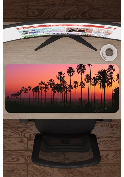 Kaliforniya Abd V2 70x30 Xl Gaming Kauçuk Kaymaz Taban Mouse Pad Fare Altlığı