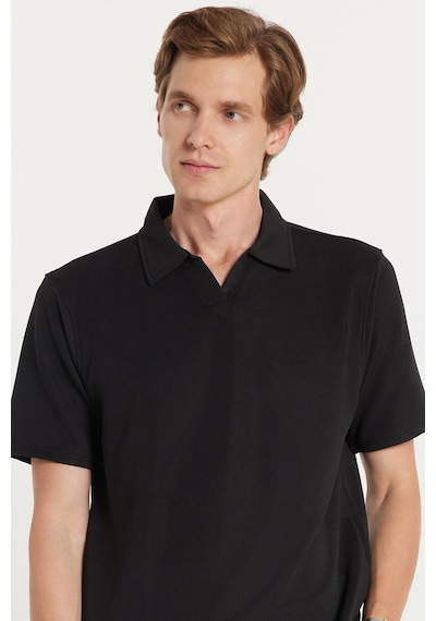 Tudors Erkek Standart Fit Normal Kesim Pamuklu Polo Yaka Beli Bağcıklı Siyah Şort Takım-35598 Siyah Tudors Erkek Standart Fit Normal Kesim Pamuklu Polo Yaka Beli Bağcıklı Siyah Şort Takım-35598 Siyah