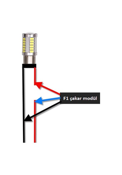 Stop Fren F1 Çakar Modül Modülü Led Ampul Uyumlu⚡sürekli Çakar⚡