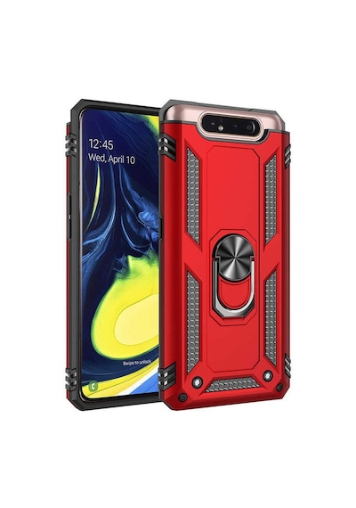Rba Aksesuar Galaxy Uyumlu A80 Kılıf Rba Vega Kapak - Kırmızı Kırmızı