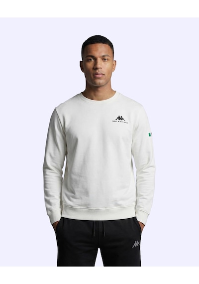 Kappa Talie Crewneck Erkek Beyaz Regular Sweatshirt