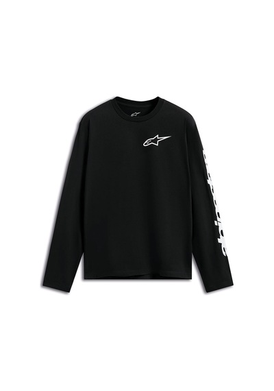 Alpinestars Trackside Csf Uzun Kollu Tişört Siyah Beyaz