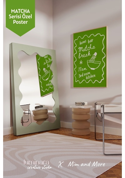 Mim And More X Luminara Studio Home Bar Matcha Break 11am 3rd Room Kitchen Poster
