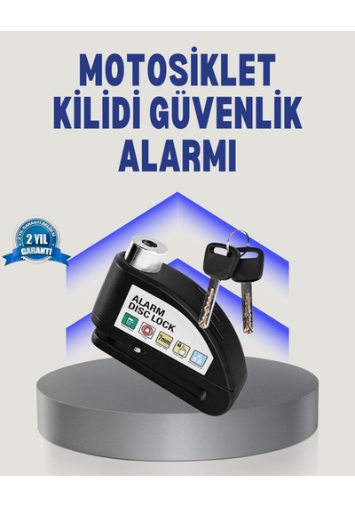 Disk Fren Kilidi Alarmlı Anti Hırsızlık Motosiklet Scooter Bisiklet Çok Renkli