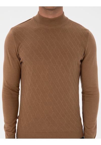Pierre Cardin Erkek Camel Melanj Kazak /triko 50318128-vr122 Camel Melanj