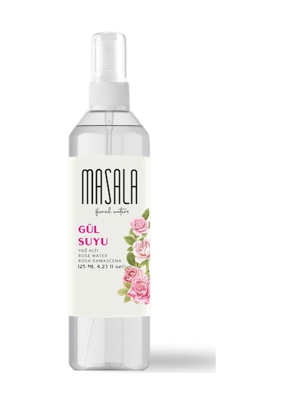 Saf Gül Suyu 125 Ml%100 Doğal Yağlı Hidrosol - Tonik Rose Floral Water Hydrosol Tonic