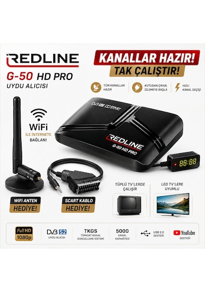 Tüplü Tv Uyumlu Full Hd Uydu Alıcısı