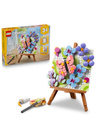 LEGO® Creator 3’ü 1 arada Çiçekli Tablo 31390 - 8+ Yaş için Çerçeve veya Palet ve Resim Olabilen Oyuncak Yapım Seti (348 Parça)
