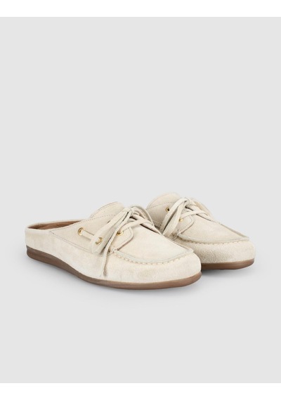 Süet Bej Kadın Mule Loafer