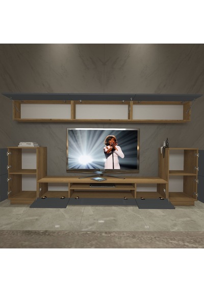 Decoraktiv Trendstyle 9s Mdf Tv Ünitesi Tv Sehpası Pera - Antrasit