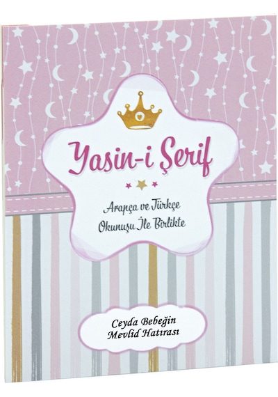 10 Adet Hediyelik 4'lü Mevlüt Seti - İsme Özel Etiketli - Çanta, Tesbih, Magnet, Yasin Kitabı - Mavi