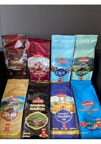 Çaykur Elekaltı Çay Seti 8'li + Hediye Çay Kutusu