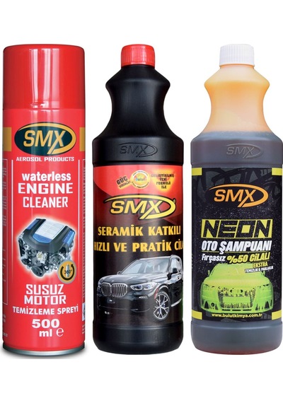 Smx Susuz Motor Temizleme Spreyi-seramik Katkılı Cila-oto Şampuan