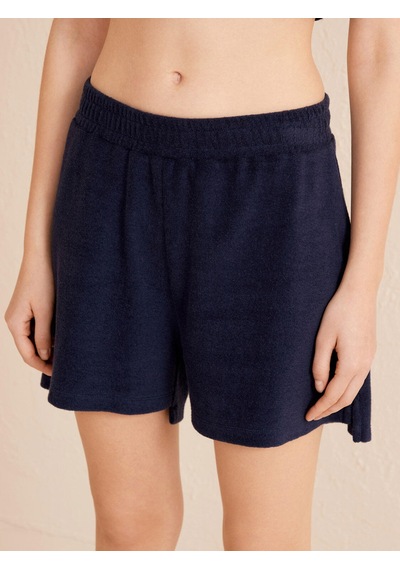 Xint Lacivert Regular Fit Pamuklu Havlu Şort 275380