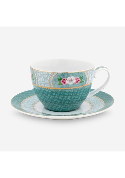 Pip Studio Blushing Birds Mavi Porselen Çay Fincanı