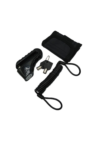 Yuma Kilit Yuma Motorsiklet Disk Kilidi Kılıflı Anahtarlı Siyah Çap : 10mm