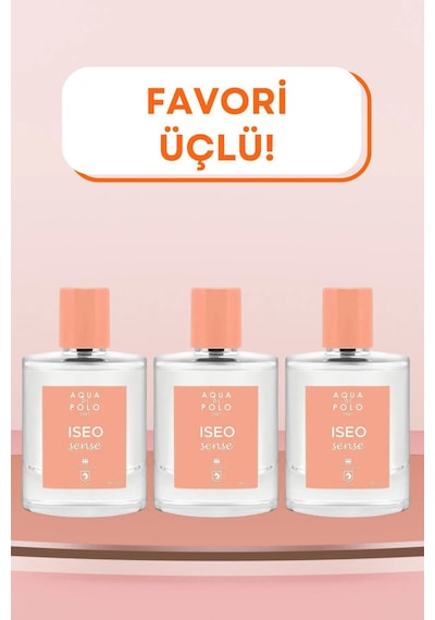 3'lü Iseo Sense Seti Stcc011003 Edp 50 Ml Çiçeksi, Meyvemsi Kadın Parfüm