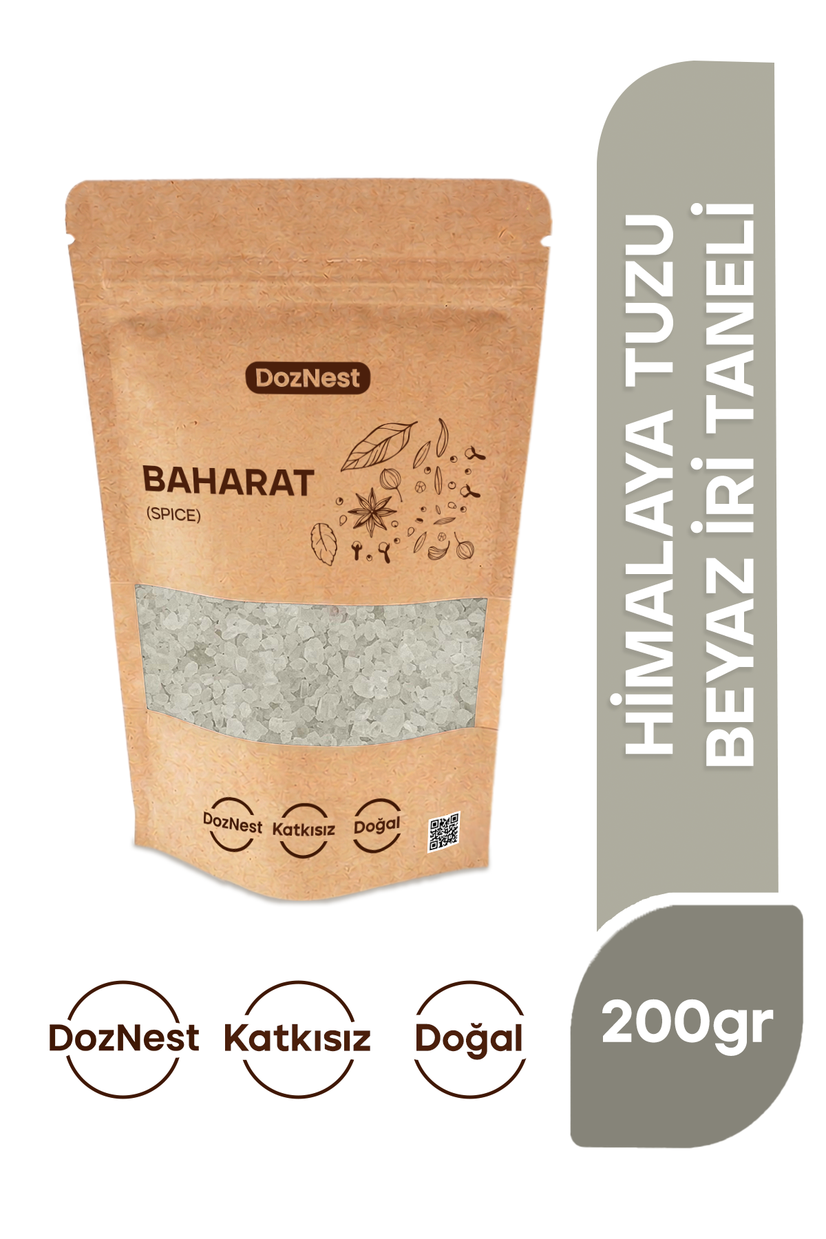 Doznest Himalaya Tuzu Beyaz İri Tane 200 Gr