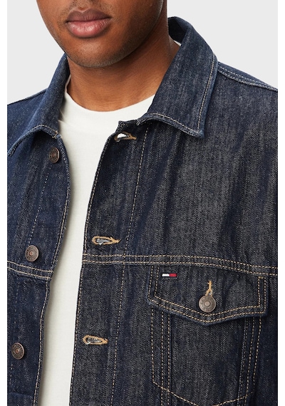 Tommy Jeans Pamuklu Relaxed Fit Kot Ceket Erkek Mont Dm0dm23328 1bk Mavi