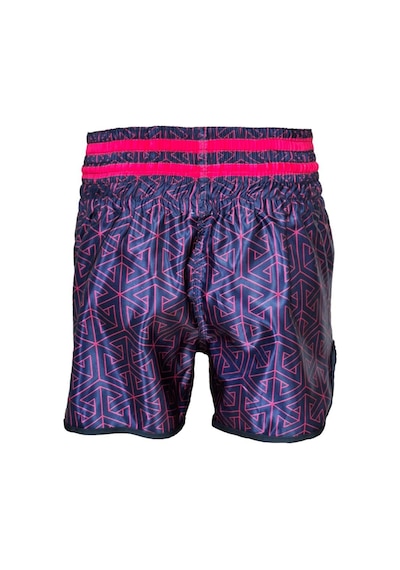 Dragondo Mt3442 Muay Thai Şortu Kick Boks Şort Neon Pembe Dijital Baskılı Şort Siyah